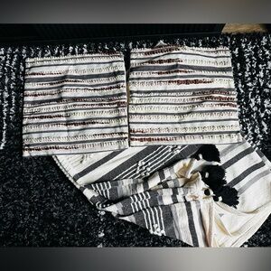 Throw Blanket and Pillow Covers Bundle